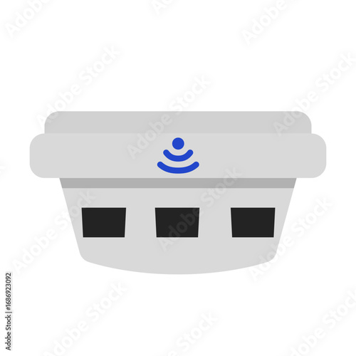 Smart Smoke Detector from Internet of Things (IoT) Icons & Illustrations – Smart Devices, Smart Home, Connected Technology