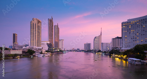 Wallpaper Mural Bangkok river and skyline Torontodigital.ca