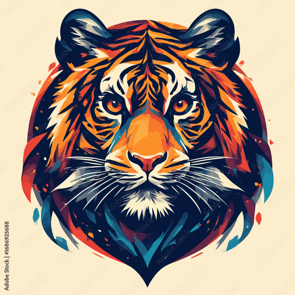 Fototapeta Tiger Logo Design Very Cool