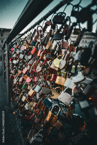 Wallpaper Mural Love padlock on the wall Torontodigital.ca