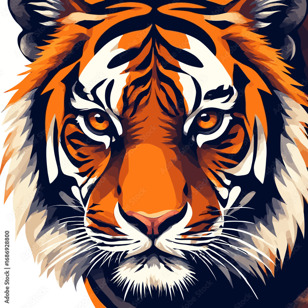 Fototapeta premium Tiger Logo Design Very Cool