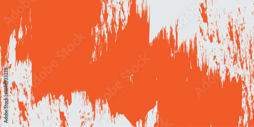 Abstract paint splatters in red and orange create a fiery grunge vector illustration with a texture of flames