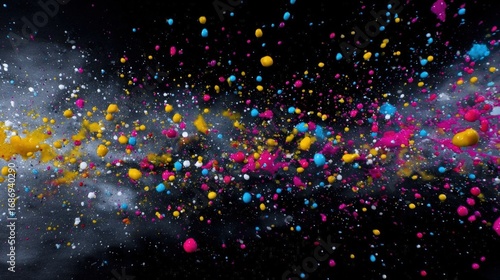 Wallpaper Mural Colorful Cosmic Explosion in Space Torontodigital.ca
