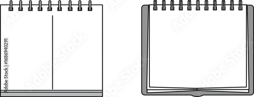 simple black frames with white backgrounds side by side