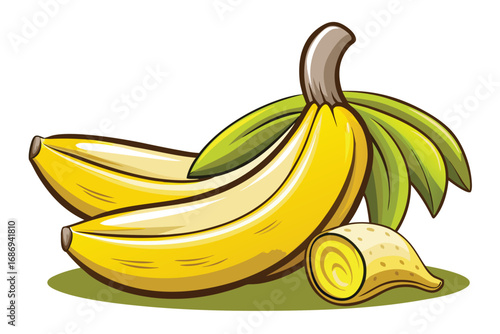 Vector Illustration of Bananas
