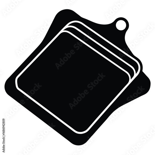 Isometric Grill Pan Illustration Black and White: A Culinary Icon for Cooking, Kitchenware, and Delicious Grilling Experiences at Home