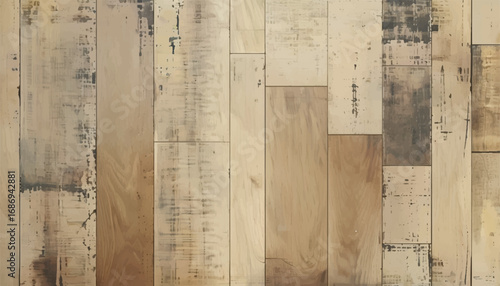 Wooden floor. Wooden planks floor. Wooden surface. 