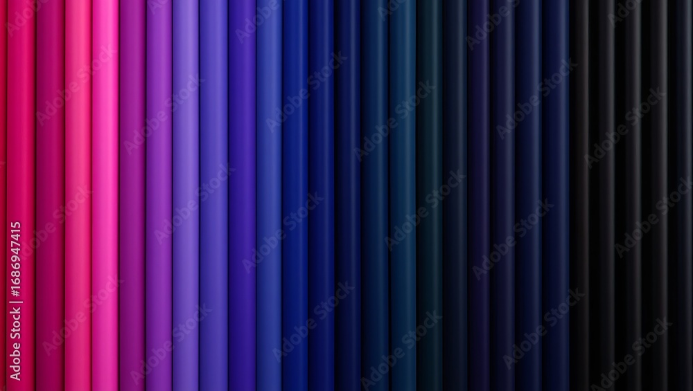 Obraz premium Colorful Abstract Gradient Background with Seamless Vertical Lines from Pink to Black