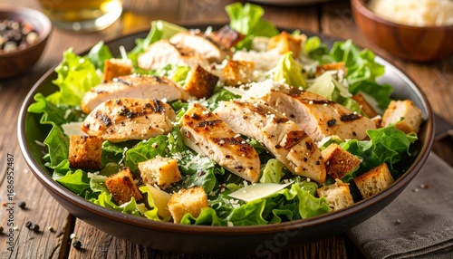 Grilled chicken caesar salad image