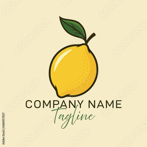 Inspiration for Lemon Logo Designs, looks Creative and Modern. Can be used for Corporate Design and Nature Logos.