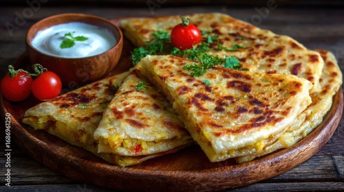 delicious aloo paratha indian food