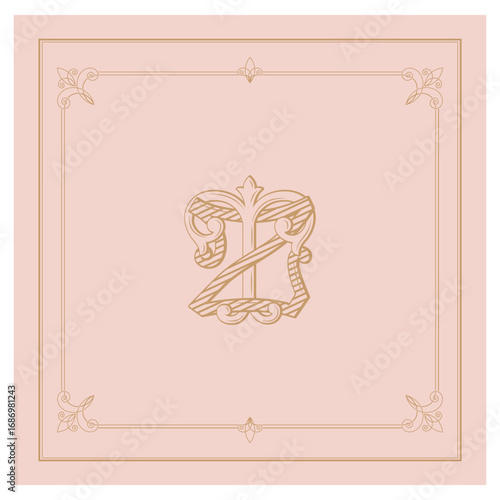 TZ,ZT, logo TZ, Letter TZ,  Monogram TZ,Wedding Monogram, Wedding Logo, Logo Design , Monogram Vintage