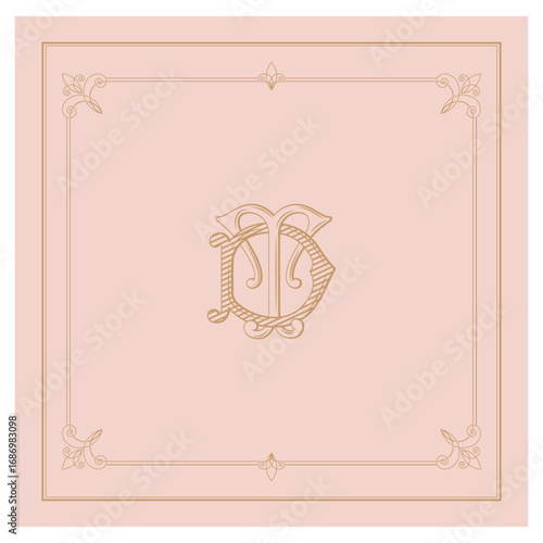 TD,DT, logo TD, Letter TD,  Monogram TD,Wedding Monogram, Wedding Logo, Logo Design , Monogram Vintage