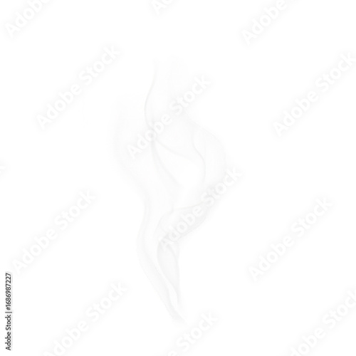 PNG Realistic Steam or Smoke Set. Hot Drink, Food, Mist, Vapor Effect on Transparent Background	