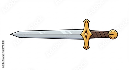 イラスト　短剣　武器　金色　ファンタジー