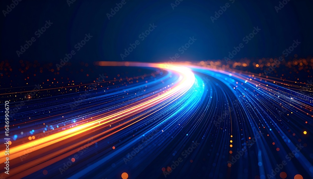 Fototapeta premium Abstract digital speed path