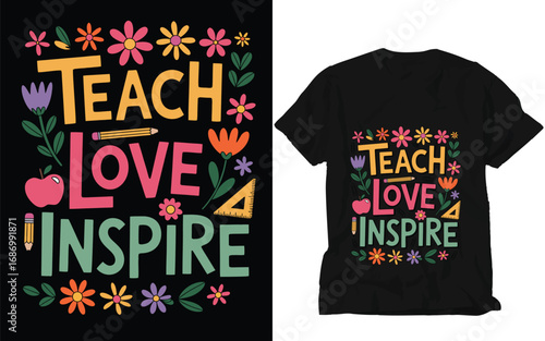 Back to school illustration and vector art t-shirt  design 
