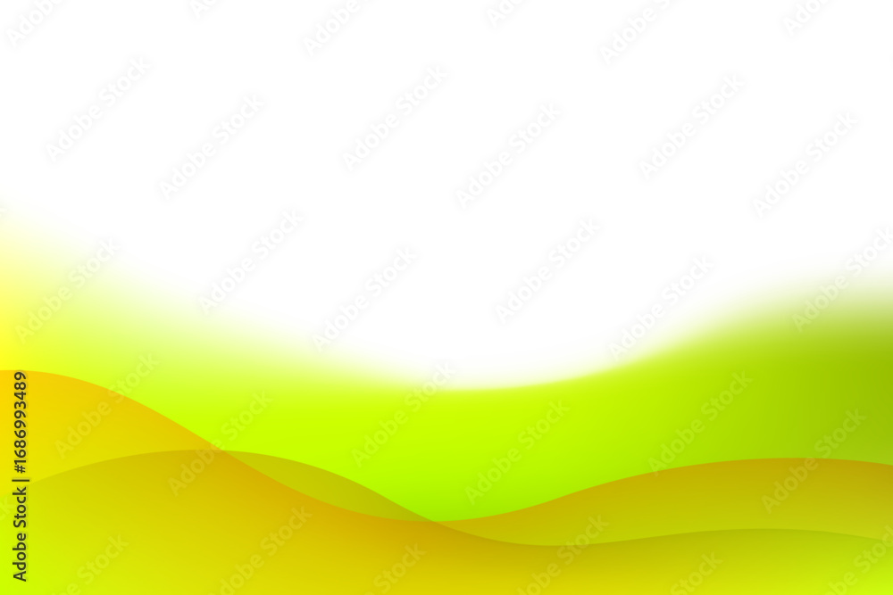 Fototapeta premium Abstract Green and orange gradient wave overlaps modern background design. Vector illustration 