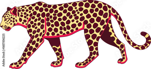 leopard vector illustration