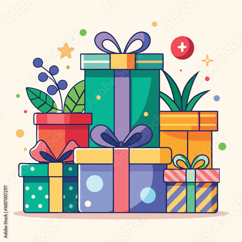 gift box vector illustration