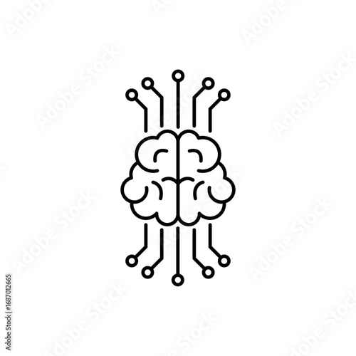 Icon a superintelligence, isolated against a clean background.