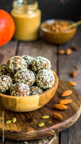 Homemade Pumpkin Spice Energy Bites