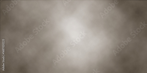 Brushed dark metal plate texture with a smoky, vintage feel. Abstract background with natural matt marble texture. Border from smoke. Misty effect for film, text or space. Light brown concrete texture