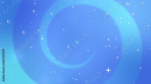 Wallpaper Mural Underwater Bubbles and Light Particles on Blue Abstract Loopable Background Torontodigital.ca