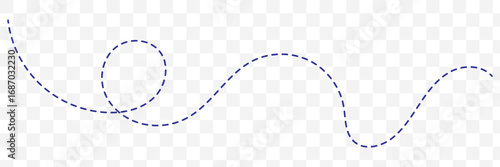 Long squiggle dashed line