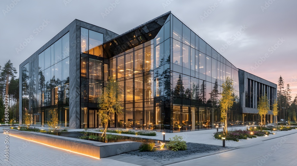 Obraz premium Modern office building exterior