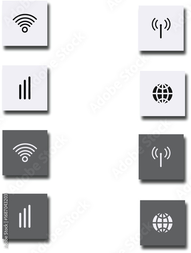 Internet icon modern vector recycle