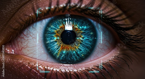 eye of the woman