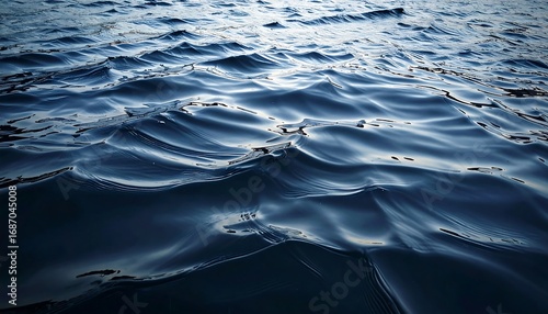 Close-up view of dark, rippling water