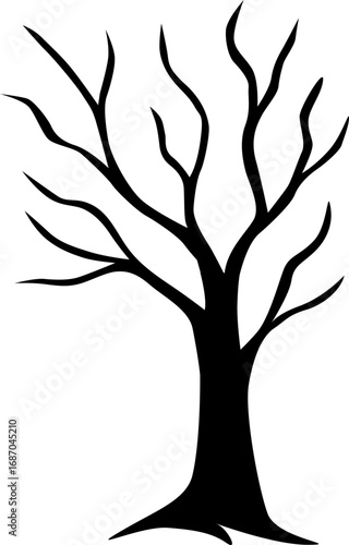tree silhouette vector