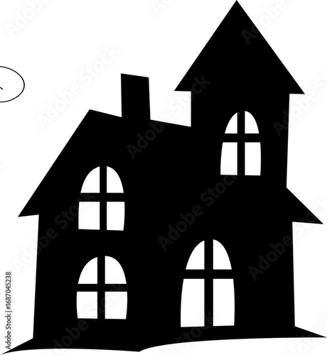 house silhouette vector