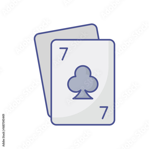 Casino Card Vector icon which can easily modify or edit
