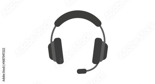 Headphones with Microphone for Communication.