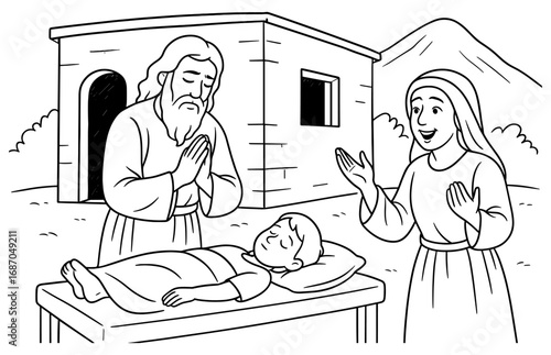 Elijah revives child scene for religious education and storytelling