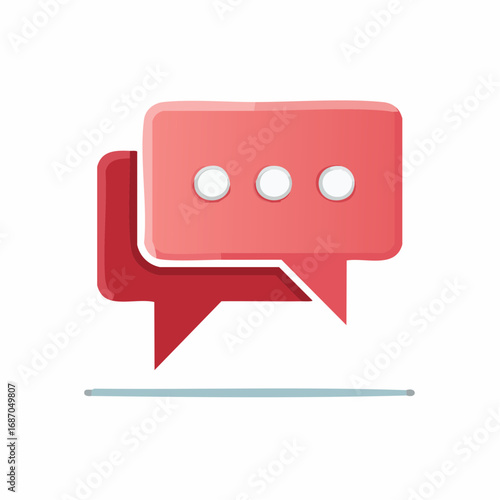 Two overlapping speech bubbles with ellipsis indicating a conversation or message notification