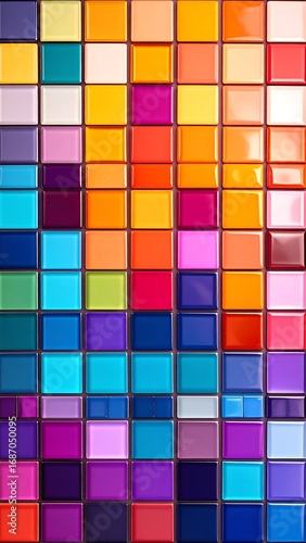 Vibrant color squares