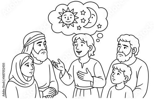 Joseph's celestial dream: biblical storytelling, stars, sun, and moon in spiritual conversation
