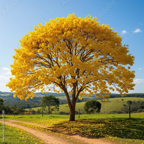 Brazilian Ipê Tree in Bloom