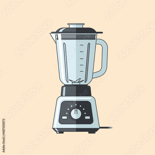 A sleek, modern kitchen blender with a clear pitcher and dark base stands ready for making healthy smoothies and delicious culinary creations.