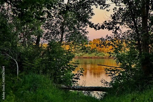 Summer evening on the Belaya River.