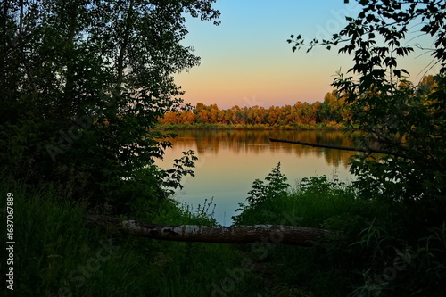 Summer evening on the Belaya River.