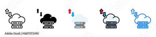 Cloud Storage icon multiple style 