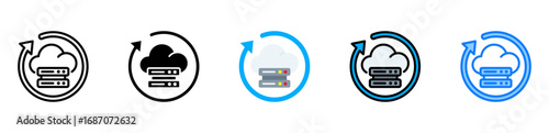 Backup icon multiple style 