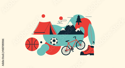 Outdoor adventures with recreational activities and scenic landscapes