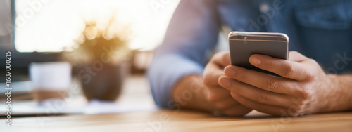 man using mobile phone