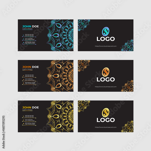 Modern and professional business card template with clean layout and elegant typography. Perfect for branding, corporate identity, freelancers, and creative professionals.